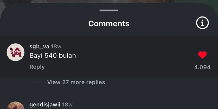 Brand comment with 4,094 likes